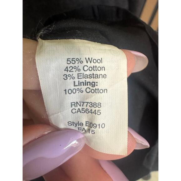 Madewell NWOT Flannel Latitude Shirt Dress Shift Wool Charcoal Grey Size Medium - Picture 9 of 11